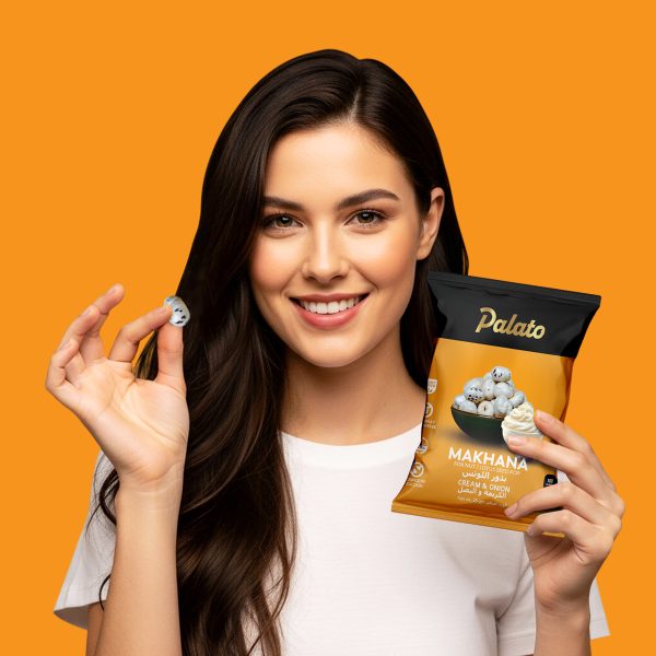 Roasted Makhana<br>Cream & Onion Flavor 25g
