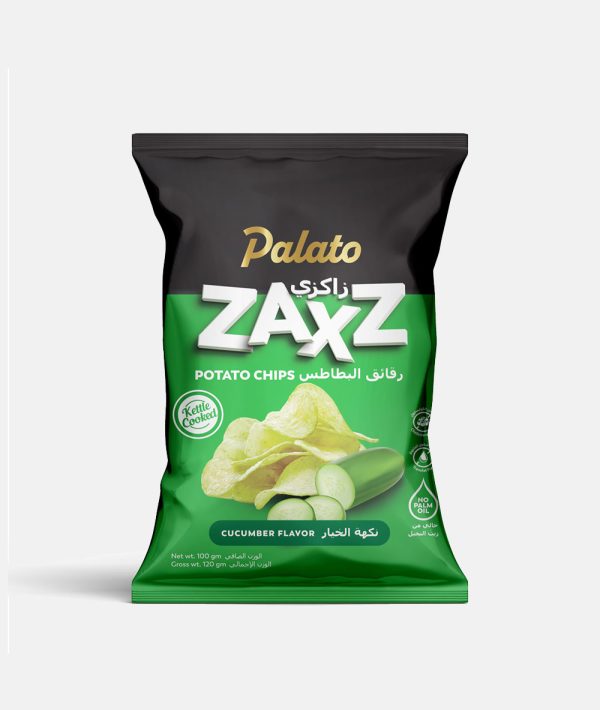 "Zaxz" Potato Chips<br>Cucumber Flavor (100g)