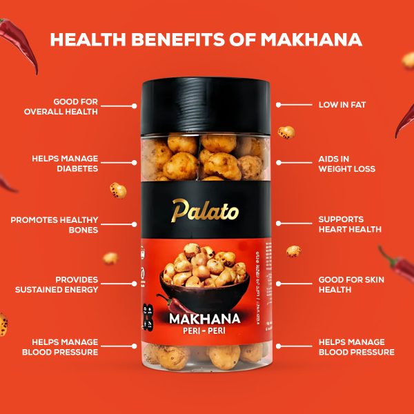 Palato Premium Gourmet Jumbo Size Makhana (Foxnut) Peri Peri