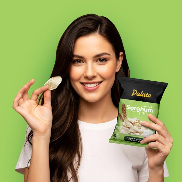 Palm Oil Free Sorghum Millet Chips Cream & Onion Flavor 100g