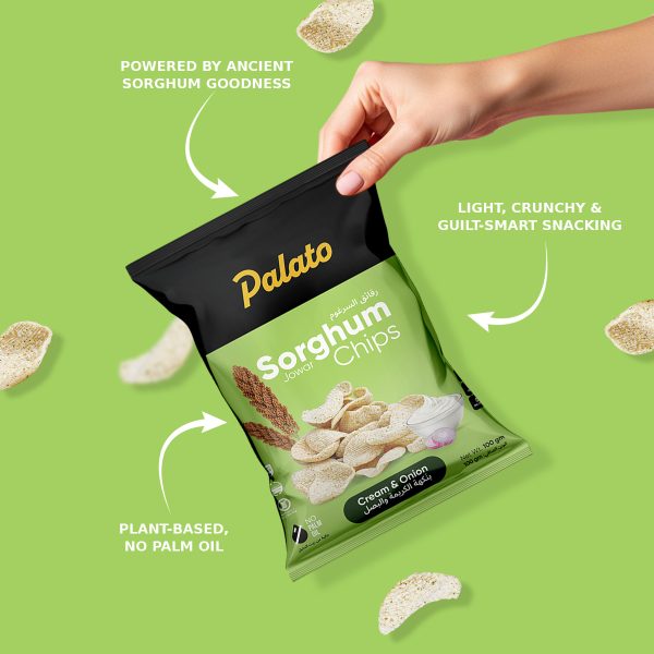 Palm Oil Free Sorghum Millet Chips Cream & Onion Flavor 100g