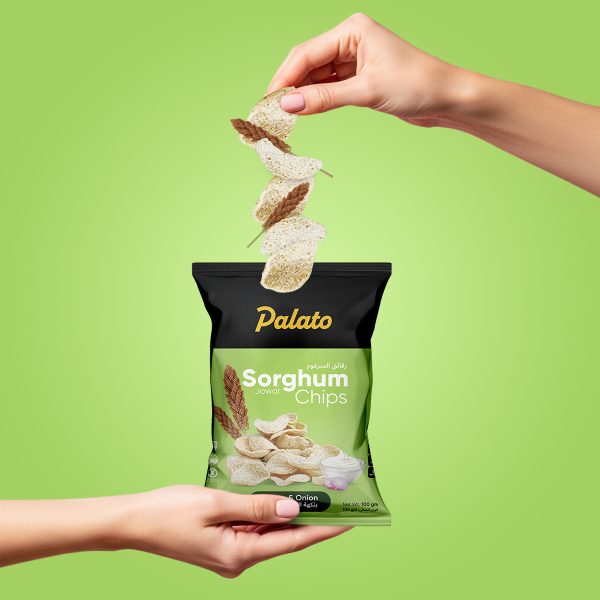 Palm Oil Free Sorghum Millet Chips Cream & Onion Flavor 100g