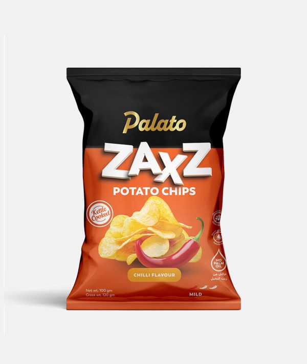 "Zaxz" Potato Chips<br>Mild Chilli Flavor (100g)