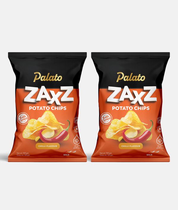 Combo Premium Potato Chips<br>(Chilli + Chilli Flavour) 2x100g