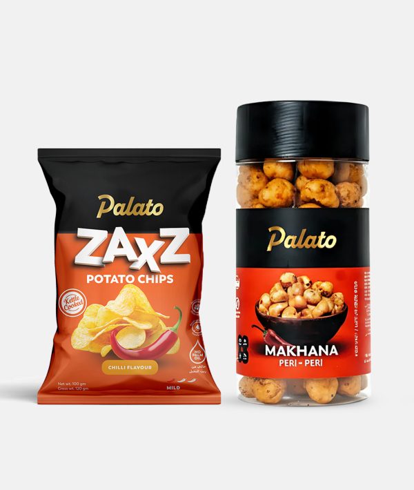 Premium Snack Combo<br>(Chilli Potato Chips 100g + Peri Peri Makhana 75g)