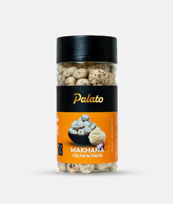 Palato Premium Gourmet Jumbo Size Makhana (Foxnut) Cream & Onion