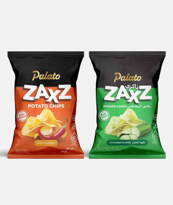 Combo Premium Potato Chips<br>(Cucumber + Chilli Flavour) 2x100g