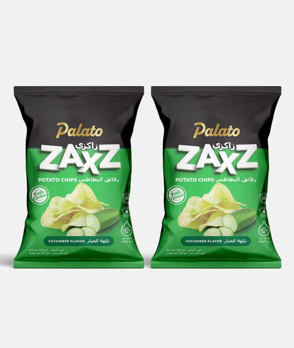 Combo Premium Potato Chips<br>(Cucumber  + Cucumber Flavour) 2x100g