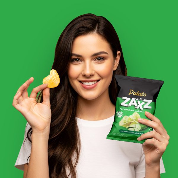 "Zaxz" Potato Chips<br>Cucumber Flavor (100g)
