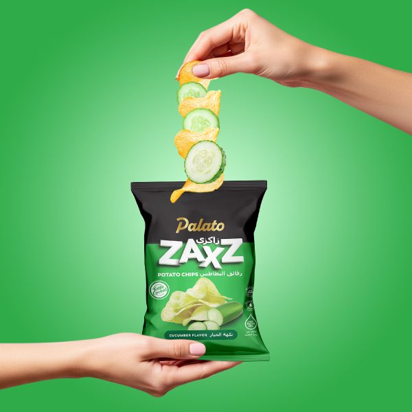 "Zaxz" Potato Chips<br>Cucumber Flavor (100g)