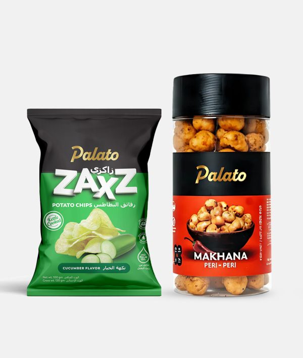 Premium Snack Combo<br>(Cucumber Potato Chips 100g + Peri Peri Makhana 75g)