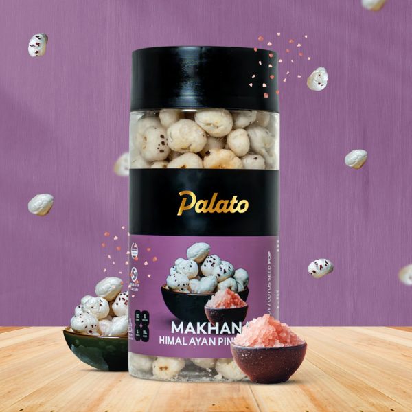 Palato Premium Gourmet Jumbo Size Makhana (Foxnut) Himalayan Pink Salt