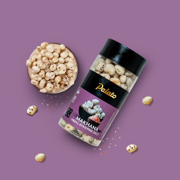 Palato Premium Gourmet Jumbo Size Makhana (Foxnut) Himalayan Pink Salt