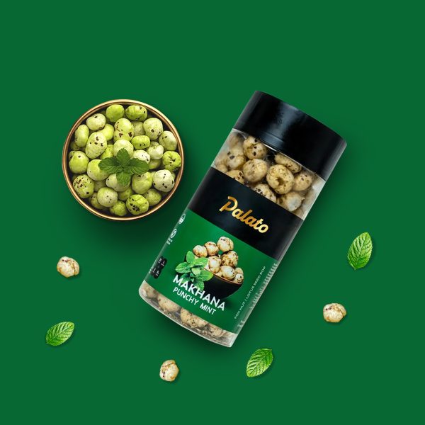 Palato Premium Gourmet Jumbo Size Makhana (Foxnut) Punchy Mint