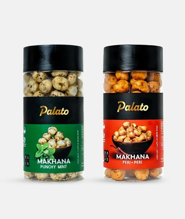 Combo Premium Makhana<br>(Punchy Mint + Peri Peri Flavour) 2x75g