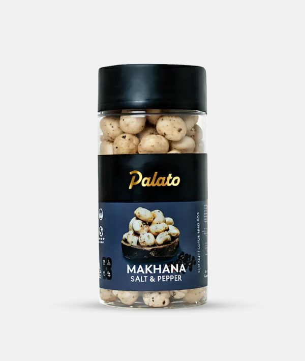 Palato Premium Gourmet Jumbo Size Makhana (Foxnut) Salt & Pepper