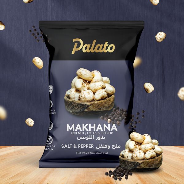 Roasted Makhana<br>Salt and Pepper Flavor 25g