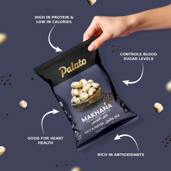 Roasted Makhana<br>Salt and Pepper Flavor 25g