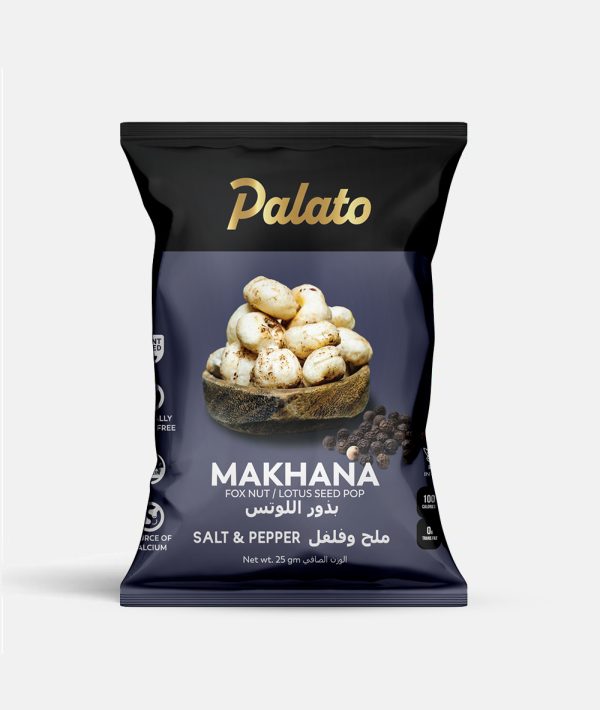 Roasted Makhana<br>Salt and Pepper Flavor 25g