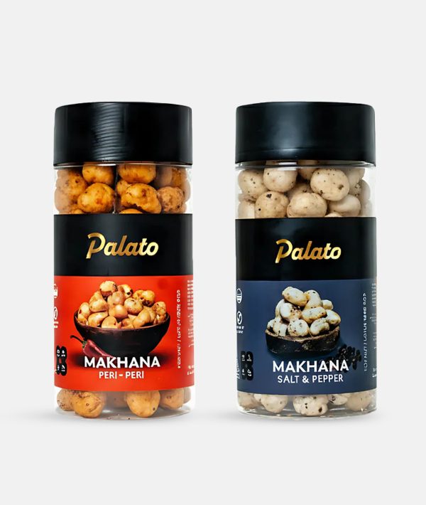 Combo Premium Makhana<br>(Salt & Pepper + Peri Peri Flavour) 2x75g