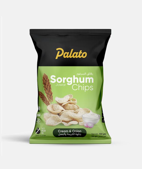 Palm Oil Free Sorghum Millet Chips Cream & Onion Flavor 100g