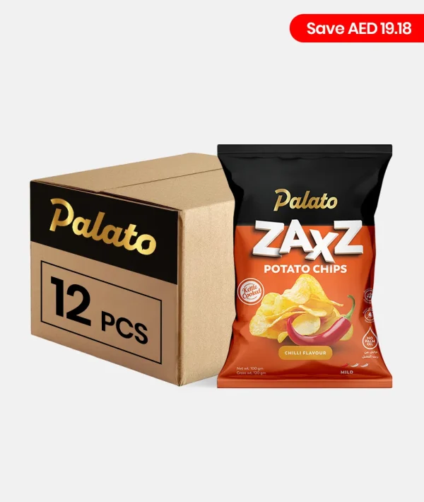Mega Pack - Potato Chips<br>Chilli Flavour 100g - Carton (12 pcs)
