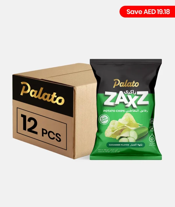 Mega Pack - Potato Chips<br>Cucumber Flavour 100g - Carton (12 pcs)