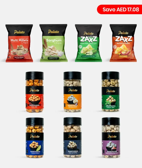 Party Pack - Chips + Makhana<br>Includes All 10 Snack Varieties (1x Each)
