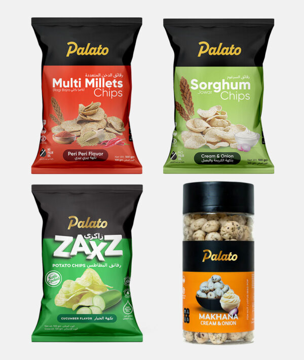 BTS Combo Pack<br>(Multi Millet + Sorghum Millet + Cucumber + Cream & Onion Makhana) 4x