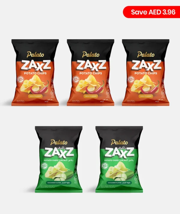 Potato Chips Combo Pack<br>(Chilli Flavour + Cucumber Flavour) 5x100g